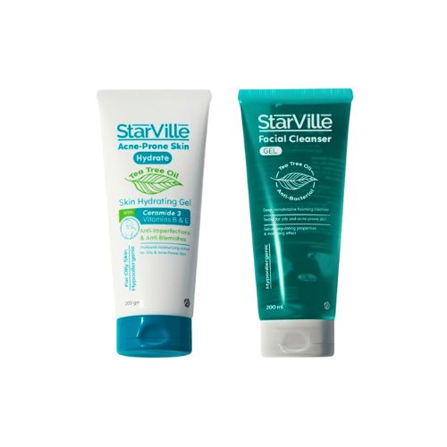 عرض ستارفيل: غسول أخضر 100 مل + كريم مرطب 100 مل